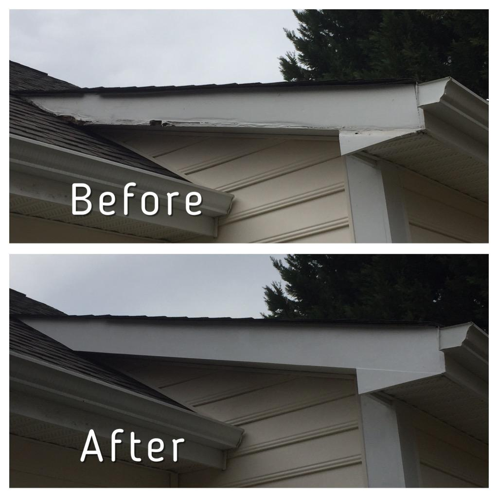 Exterior Trim Repair remodeling project